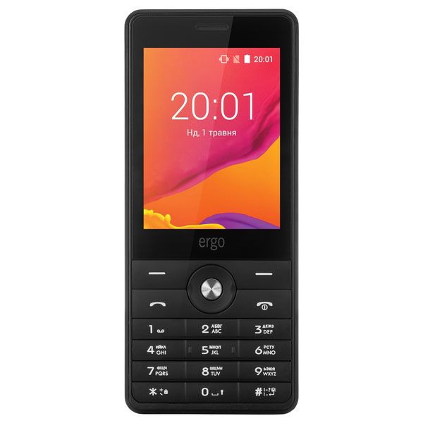 Телефон мобільний Ergo F281 Link DS black